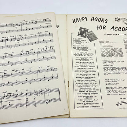 1954 Broadway Classics For Accordion Sheet Music Book Pietro Deiro Jr. TE2