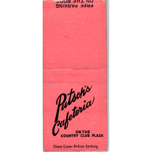 Putsch's Cafeteria Kansas City MO Advertising Matchbook Cover SA9-M3