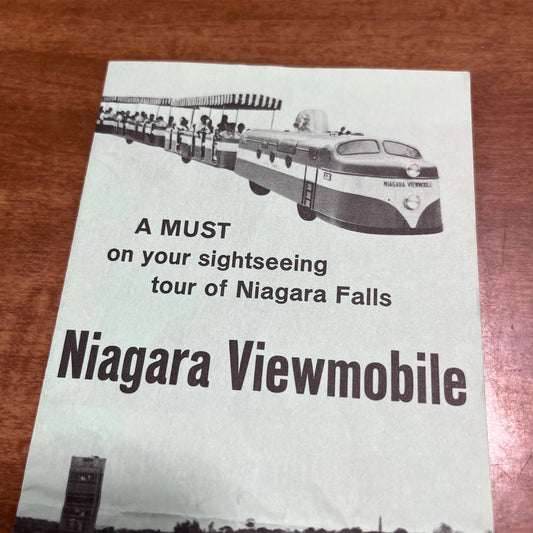 Vintage 1960s Niagara Falls New York Niagara Viewmobile Brochure A7