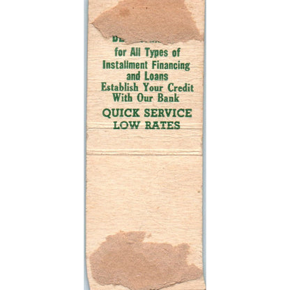 The Chrisman-Sawyer Bank Independence MO Advertising Matchbook Cover SA9-M5