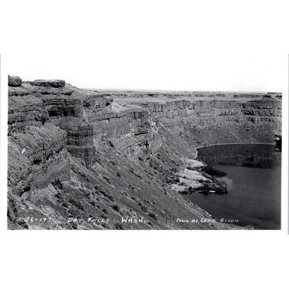 Vintage Postcard Dry Falls Leos Studio Washington TD9-W2