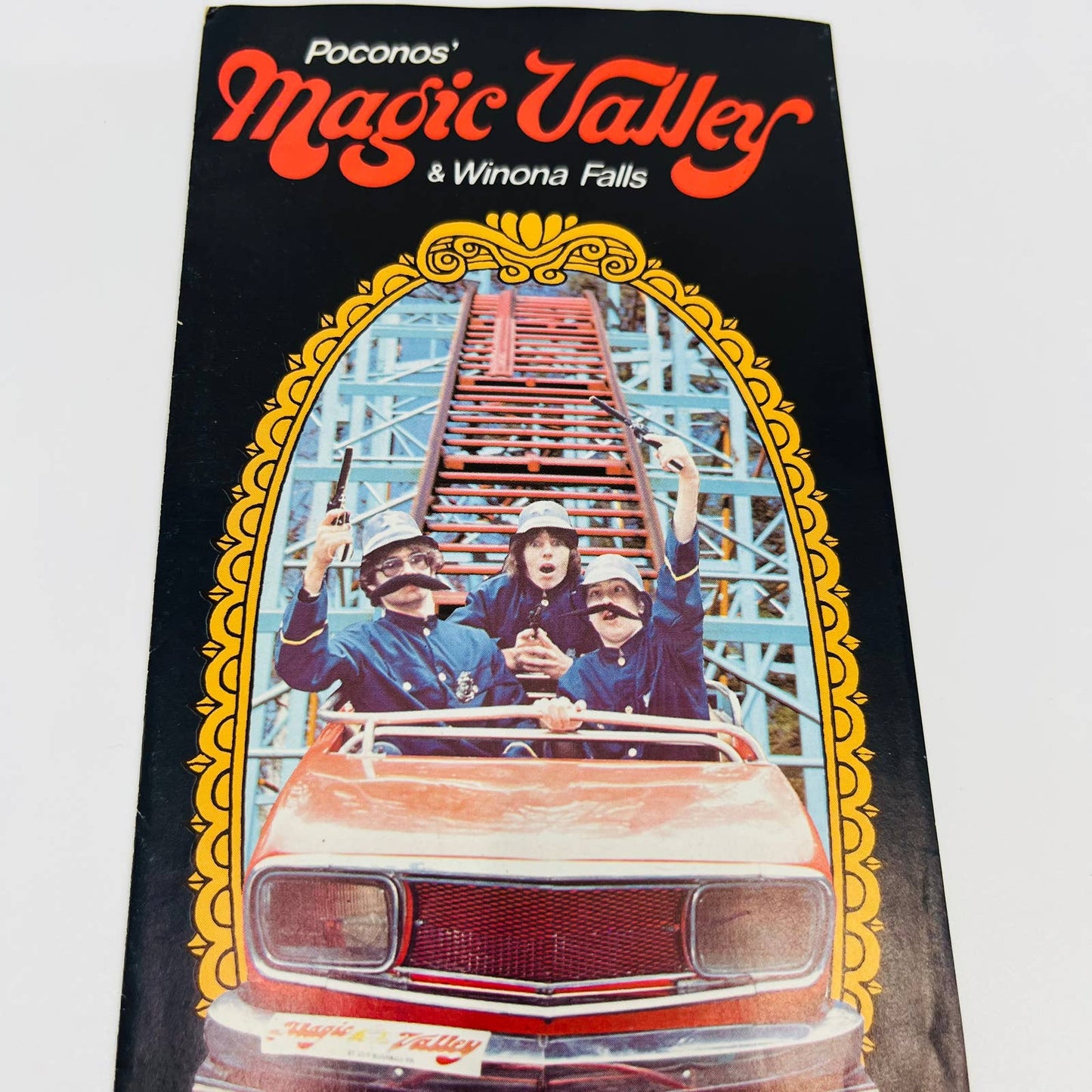 1970s Poconos Magic Valley Amusement Park Winona Falls Brochure Bushkill PA SC1