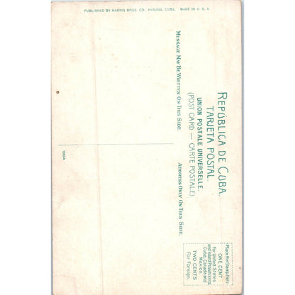 A Cuban Courtship c1910 Cuba Original Postcard TK1-P16