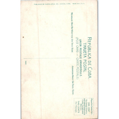 A Cuban Courtship c1910 Cuba Original Postcard P3-1