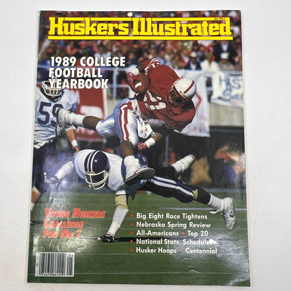 1989 Nebraska Huskers Illustrated College Football Yearbook Magazine TH3