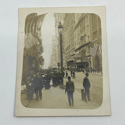 1903 Original Photograph Broadway Looking North from Exchange place NYC AC7