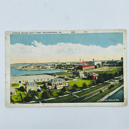 1924 Post Card League Island Navy Yard Philadelphia PA PA8