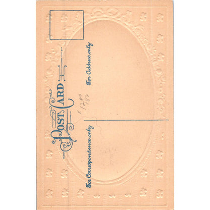 It's Too Good To Keep Victorian Couple Romance Original Postcard TK1-P18