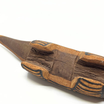 Vintage Australian Aboriginal Carved Lizard Reptile Statue Sculpture 11” TC7
