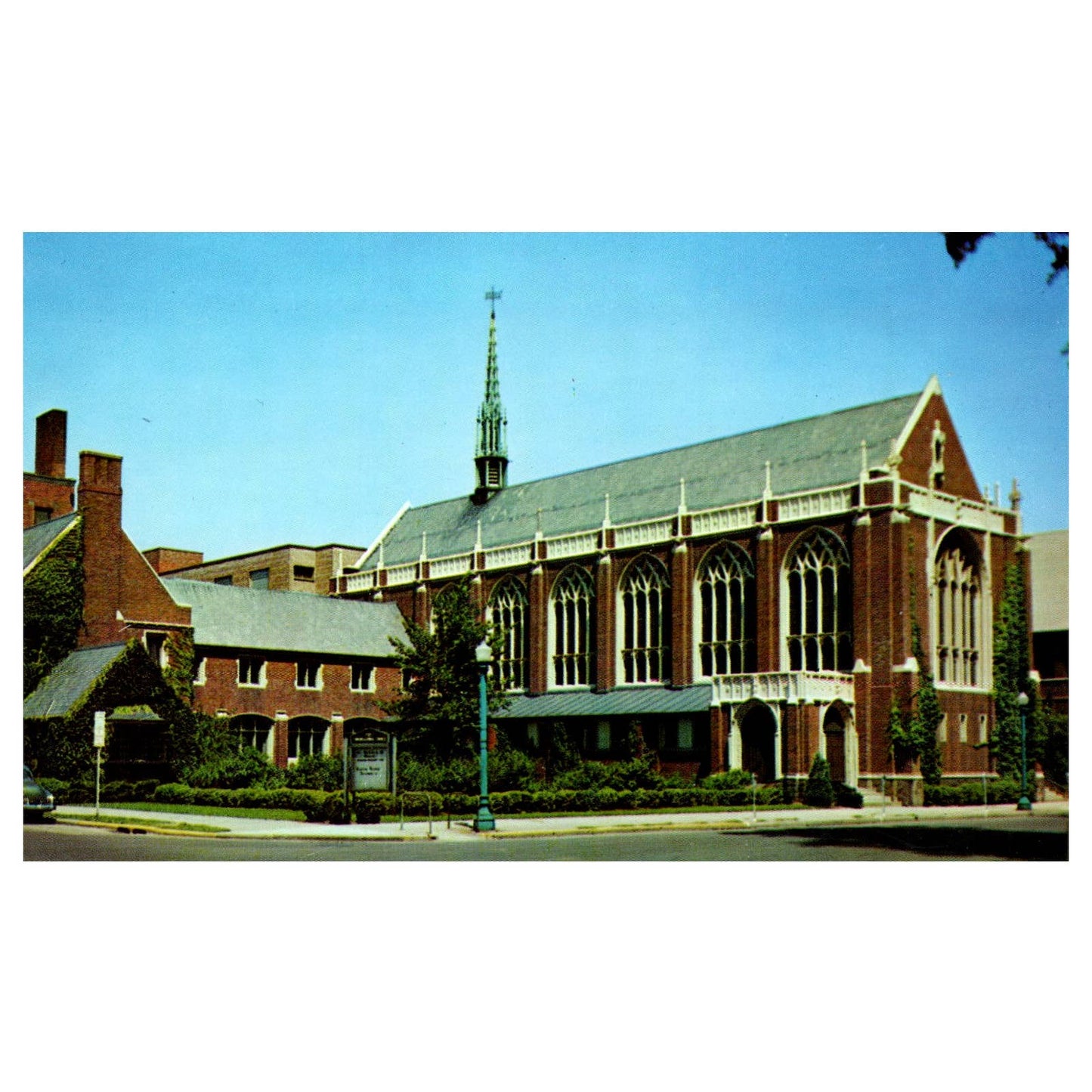 Vintage Postcard - First Congregational Church Kalamazoo Michigan TJ7-1