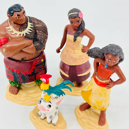 Lot of 4 Jakks Disney Moana Figurines ~4” TD3