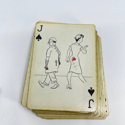 1950s Mid Century "Cheer-Up" Playing Cards Cartoons on Cards Complete Set TE3