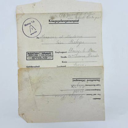 WWII German French POW Prisoner Consignment Rene Ribeyre Seine Stalag VA SC2