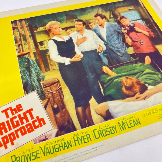 1961 THE RIGHT APPROACH Movie Lobby Card #8 Prowse Vaughan Hyer 11x14 FL3