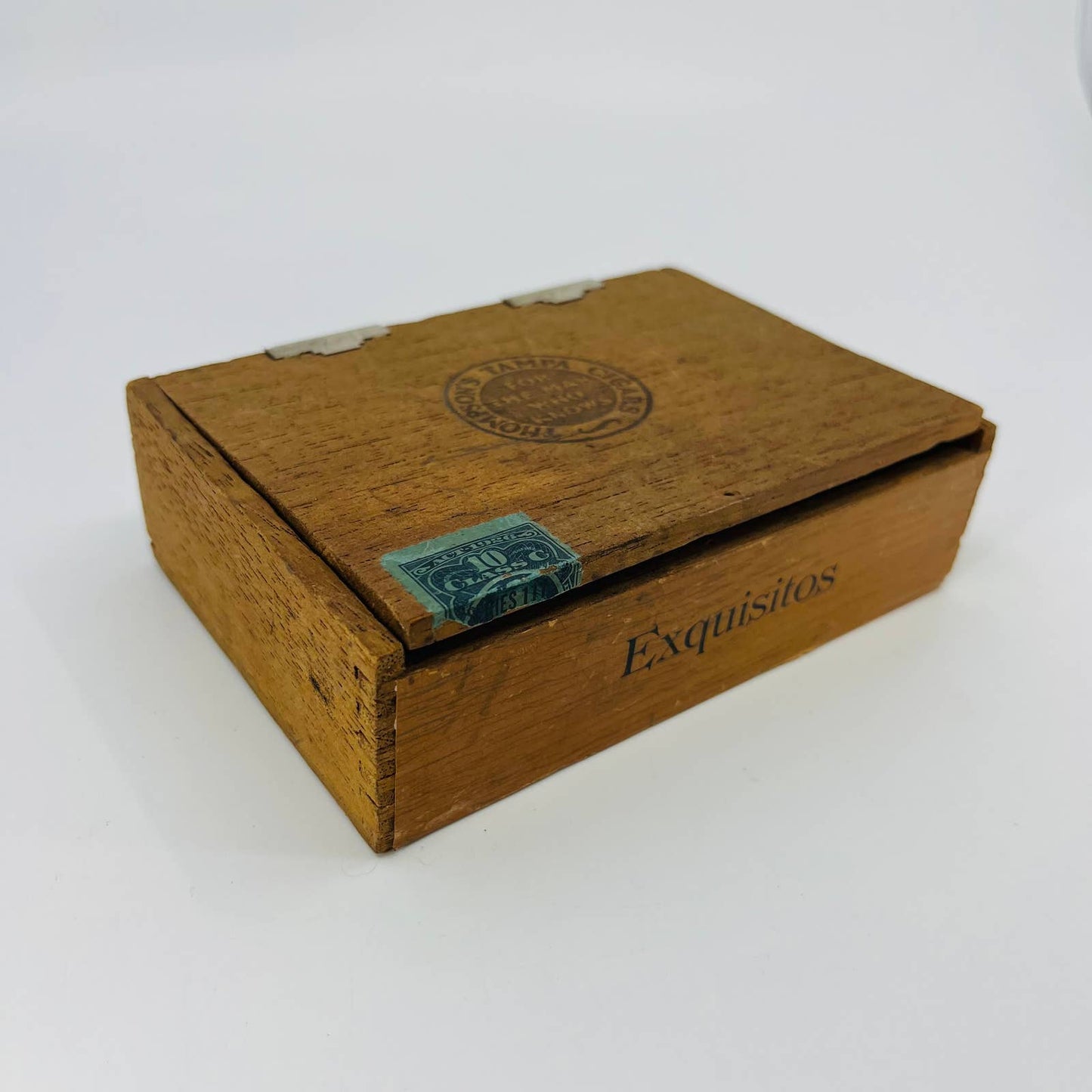 1926 Thompson's Tampa Cigars Box Exquisitos For the Man Who Knows 5” TD9