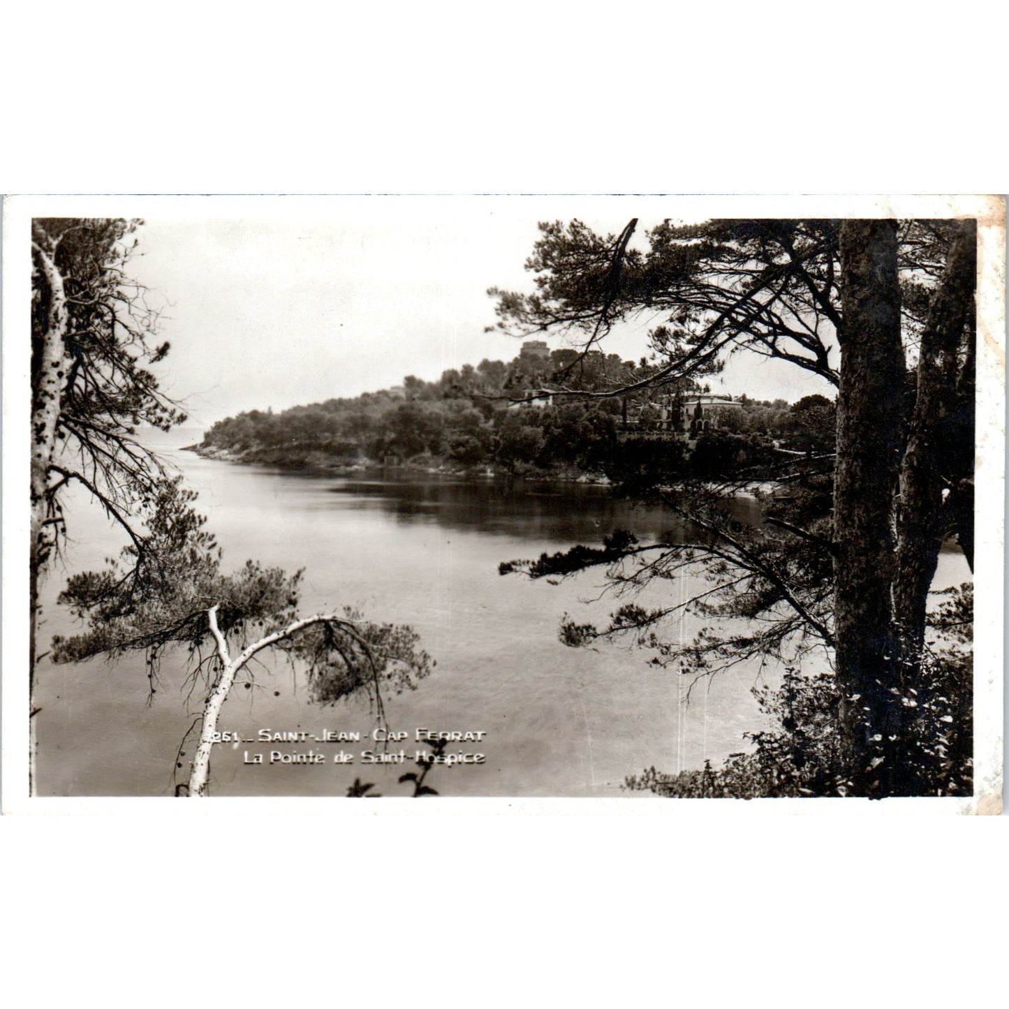 Saint Jean Cap Ferrat La Pointe de Saint Hospice RPPC Original Postcard P2-7