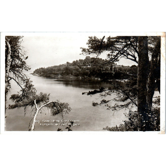 Saint Jean Cap Ferrat La Pointe de Saint Hospice RPPC Original Postcard P2-7