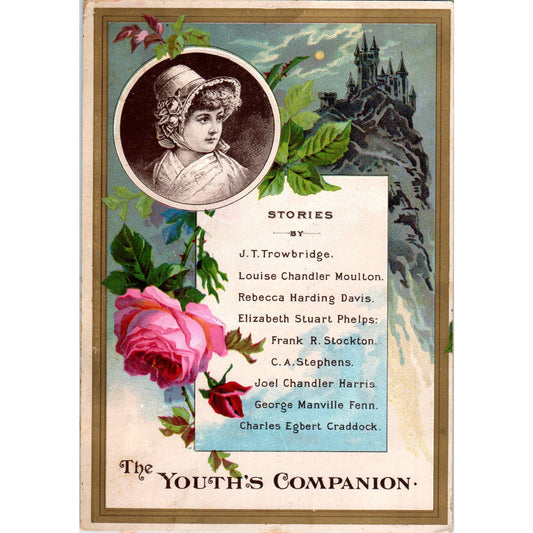 1880s Victorian Trade Card The Youth's Companion Perry Mason Co. Boston SF2