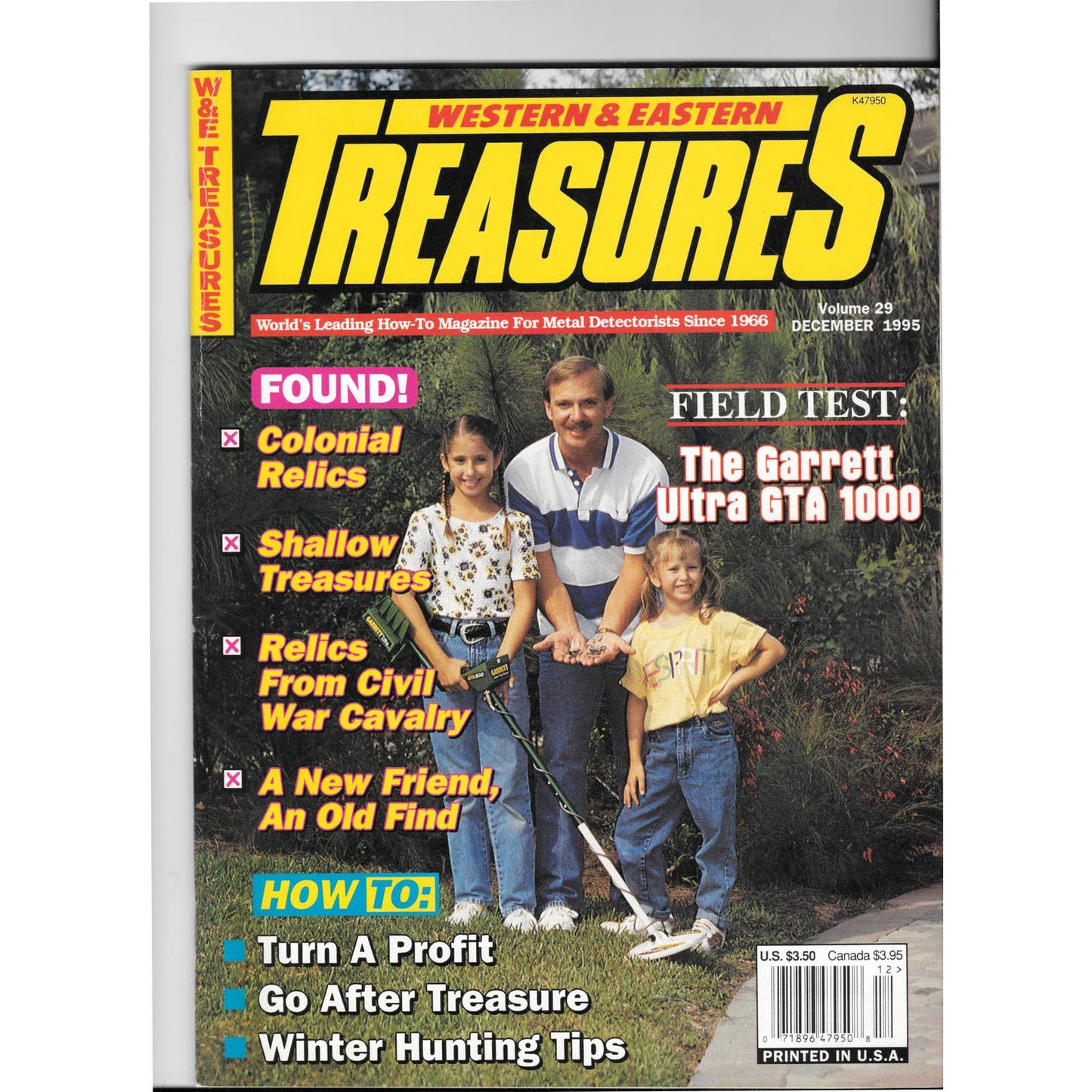 Western and Eastern Treasures Magazine Dec 1995 Vol. 30 Metal Detecting Gold M1