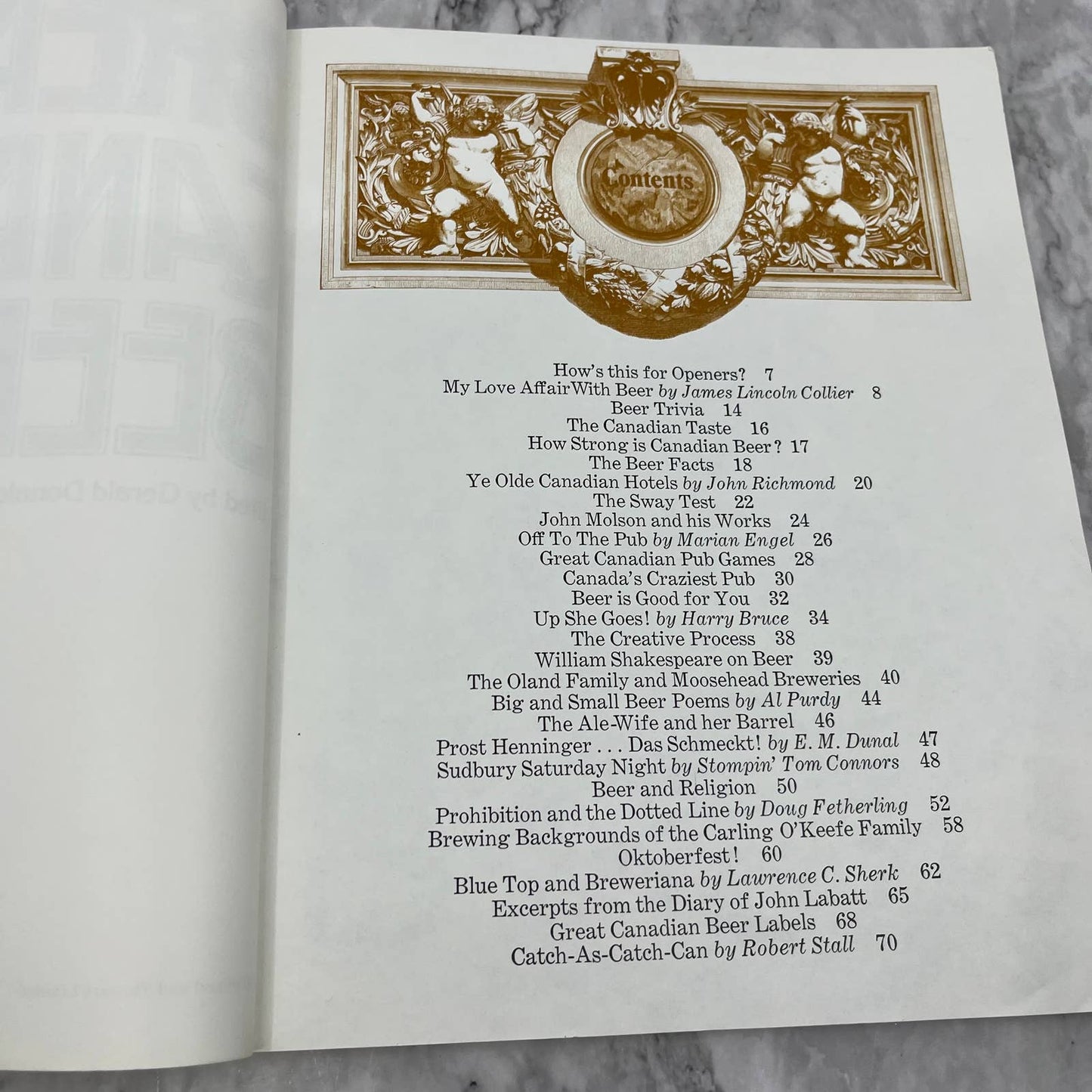 The Great Canadian Beer Book by Gerald Donaldson 1975 TK1