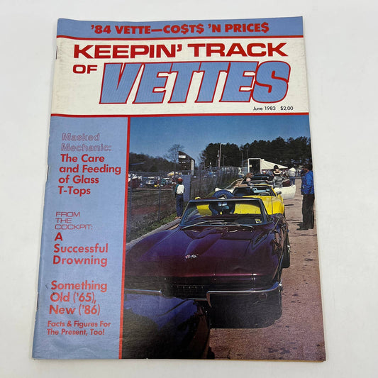 1983 June Keepin' Track of Vettes Corvette Magazine '84 Vette Preview TG1