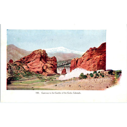 Gateway to the Garden of the Gods, Colorado Original Postcard TK1-28