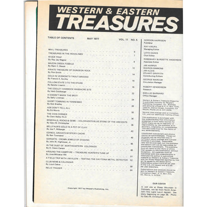 Western & Eastern Treasures Magazine - Gold Metal Detecting May 1977 M3