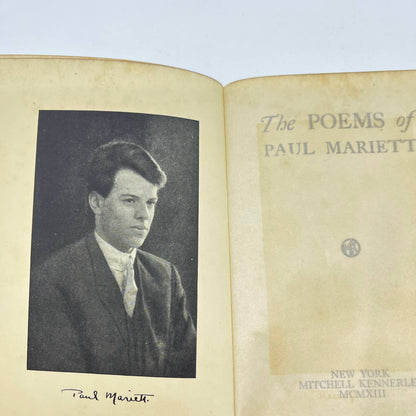1913 The Poems of Paul Mariett Hardcover TF2