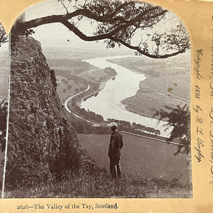 The Valley of the Tay Scotland 1898 Antique Stereoview Card H2-4