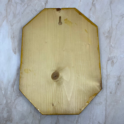 Hand Carved Painted Water Pump Farmhouse Wall Art Wood Plaque Signed 7x9.5 TE5