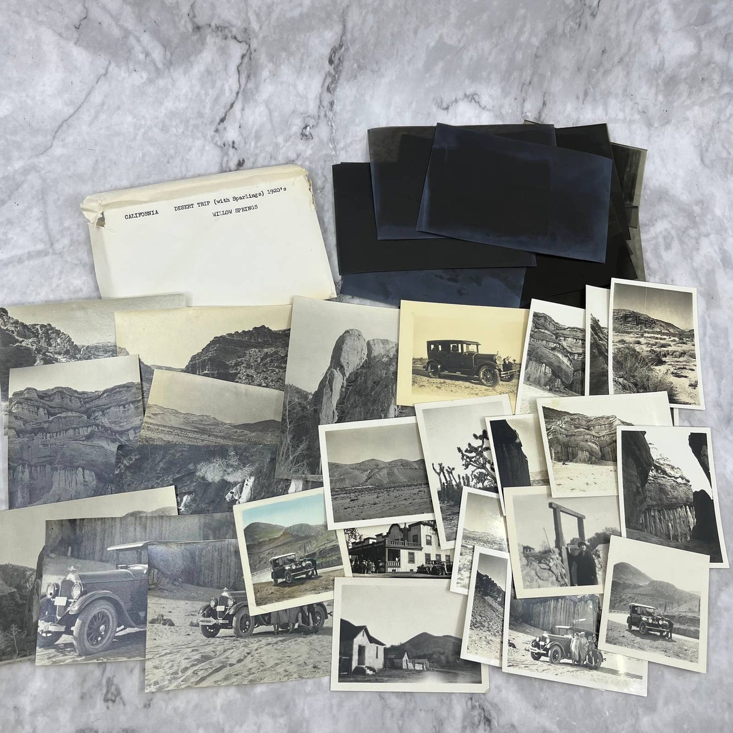 1920s Collection of Photos & Negatives Willow Springs CA Red Rock Canyon TJ9-PG6