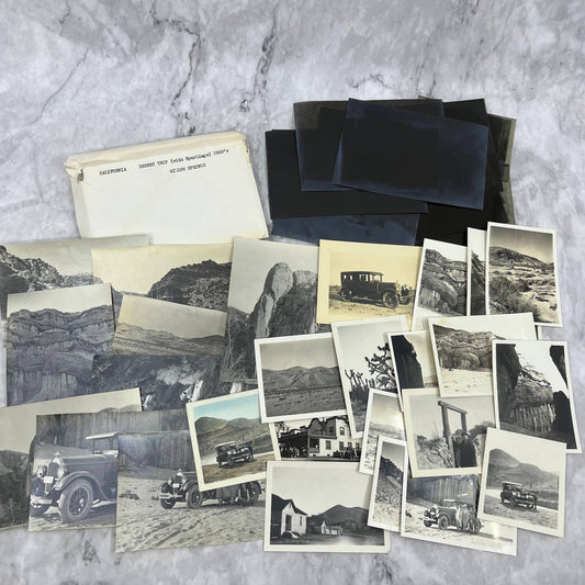 1920s Collection of Photos & Negatives Willow Springs CA Red Rock Canyon TJ9-PG6