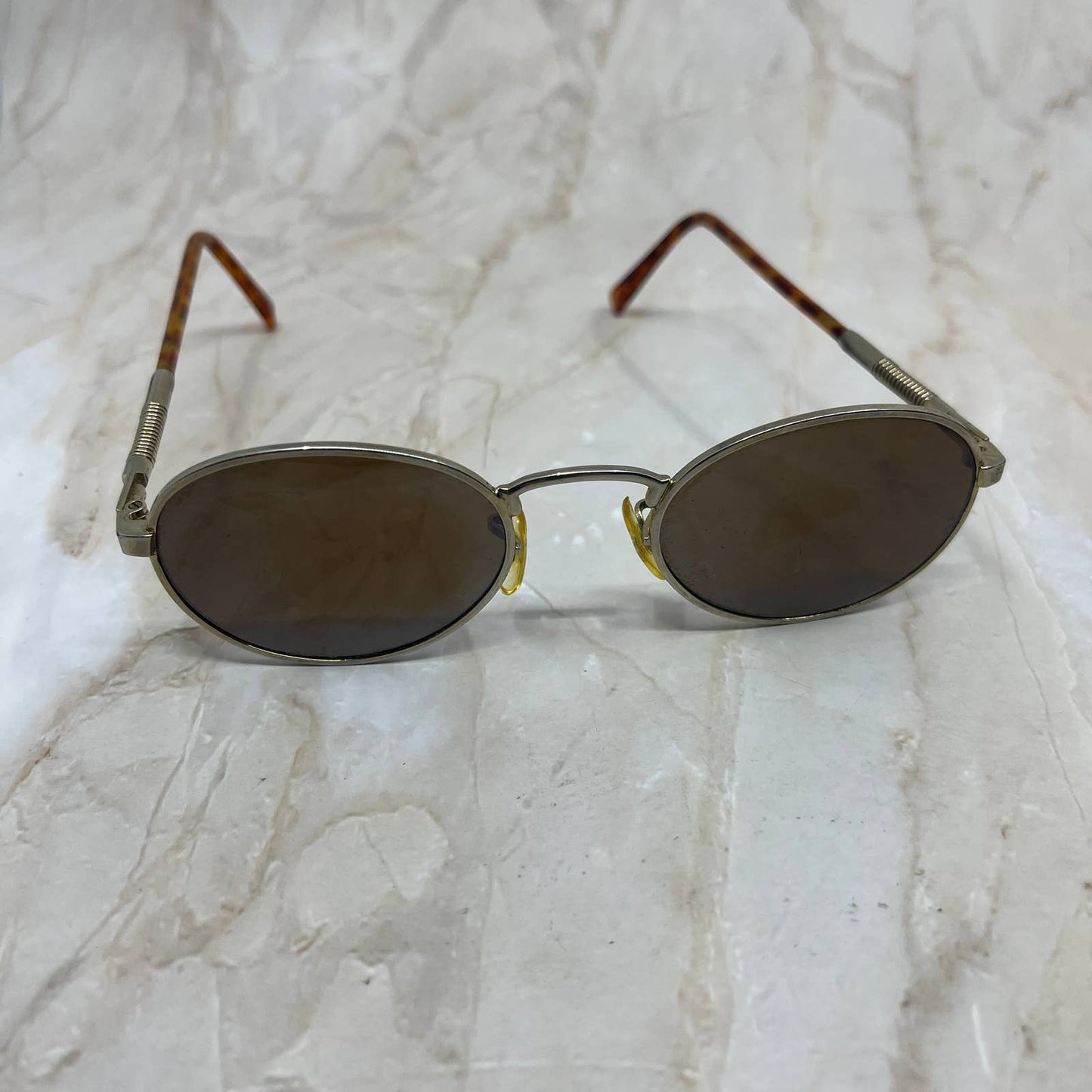 Retro Round Tortoise Shell & Gold Tone Sunglasses Eyeglasses Frames TJ1-G4-1