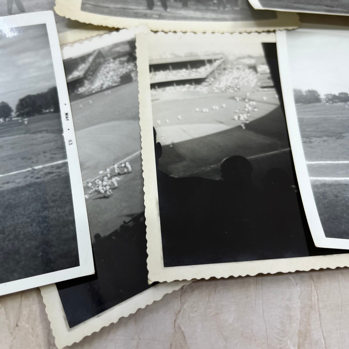 Large lot of 19 Early Original Photographs of People Playing Baseball TJ9