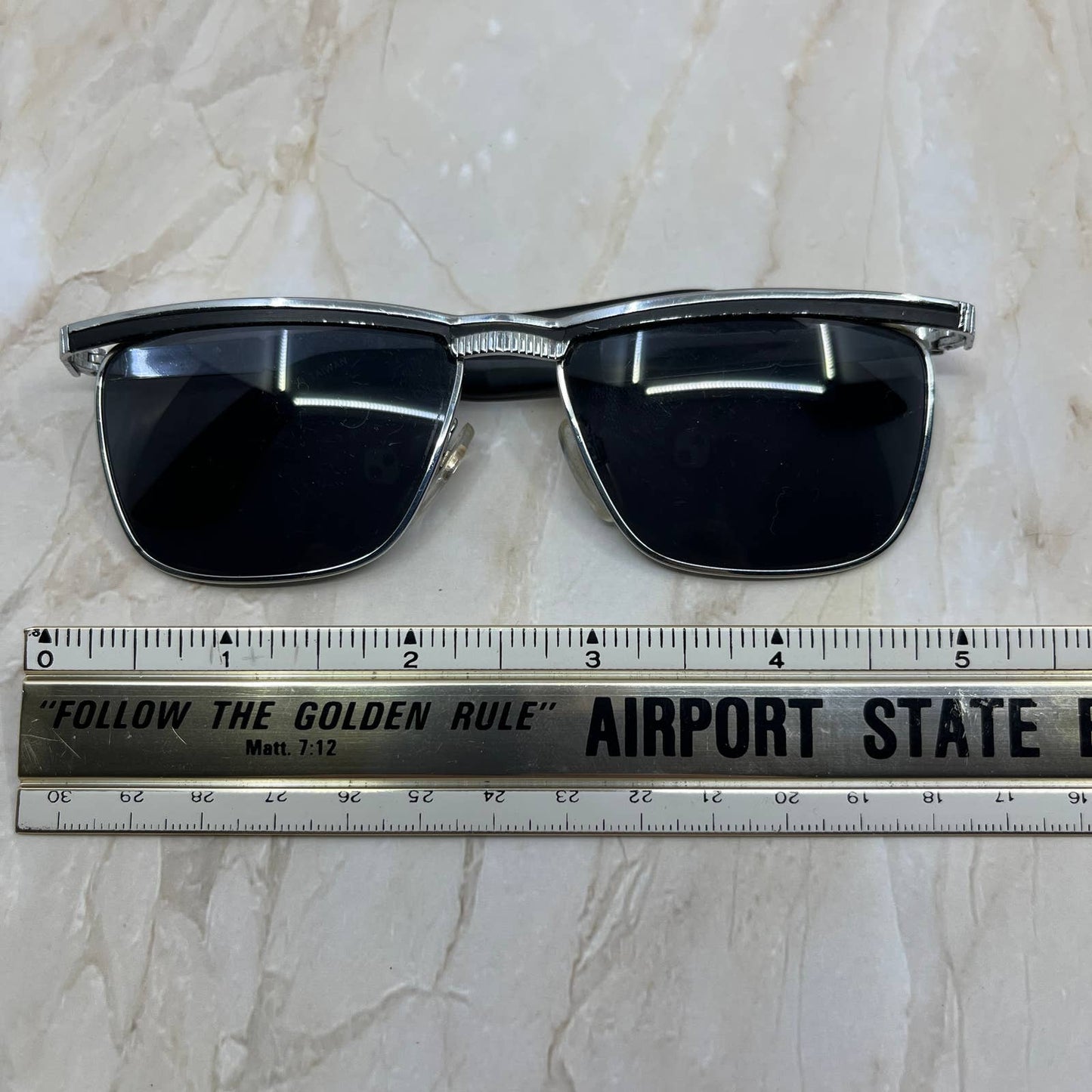 Retro 90s Metal Taiwan Horn Rim Sunglasses Eyeglasses Frames TK2-G1-8