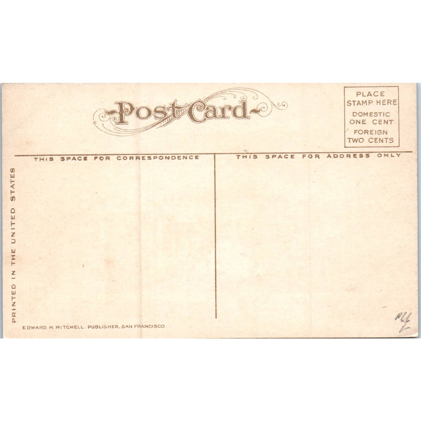 Farmhouse in Crowley California c1910 Original Postcard TK1-P20