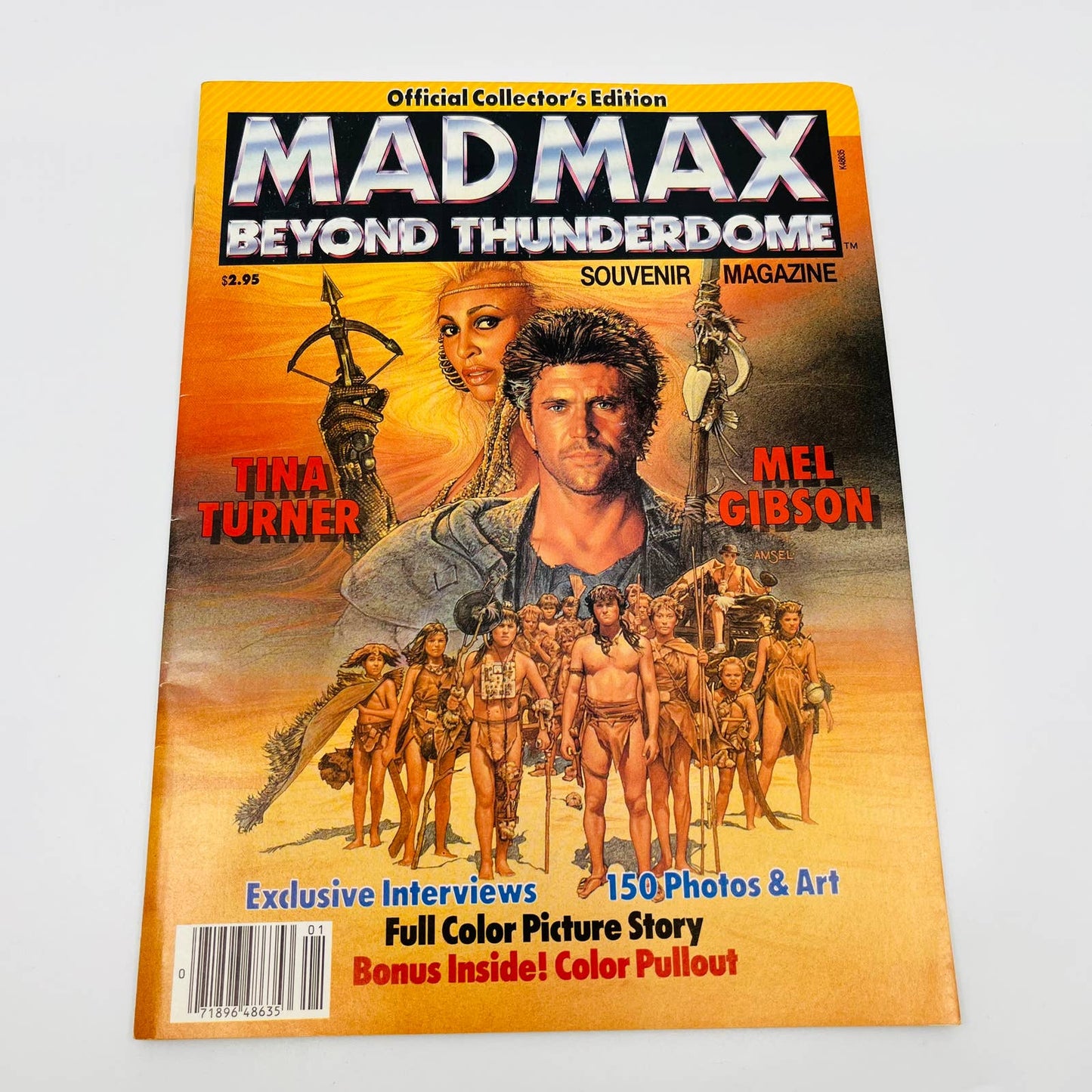 1985 Mad Max Beyond The Thunderdome Souvenir Magazine Mel Gibson Tina Turner BA1