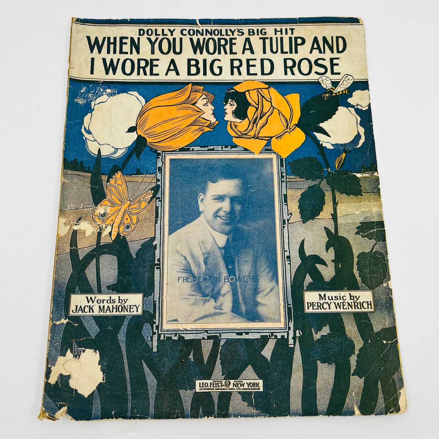 1914 Sheet Music When You Wore a Tulip and I Wore a Big Red Rose M1
