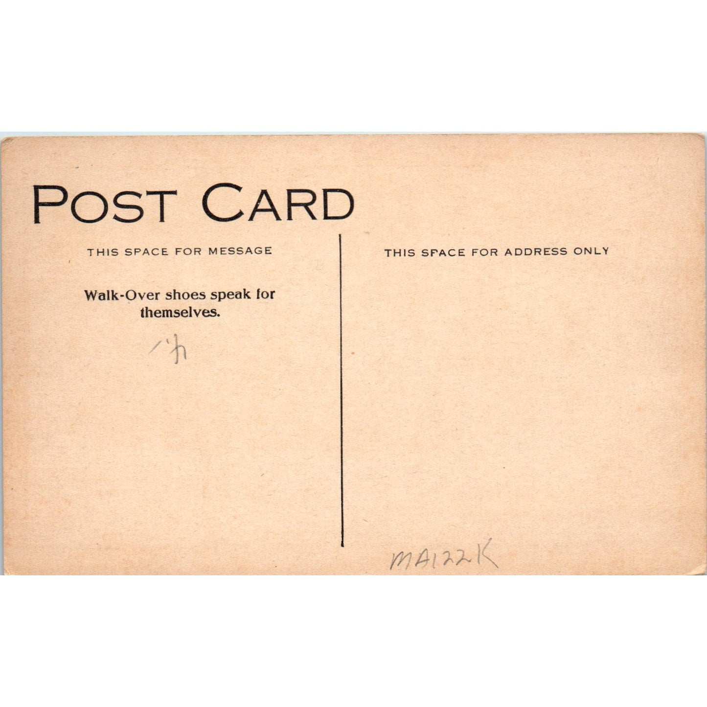 Walk-Over Shoes John Alden & Priscilla Pilgrims 1910 Advertising Postcard P1-14