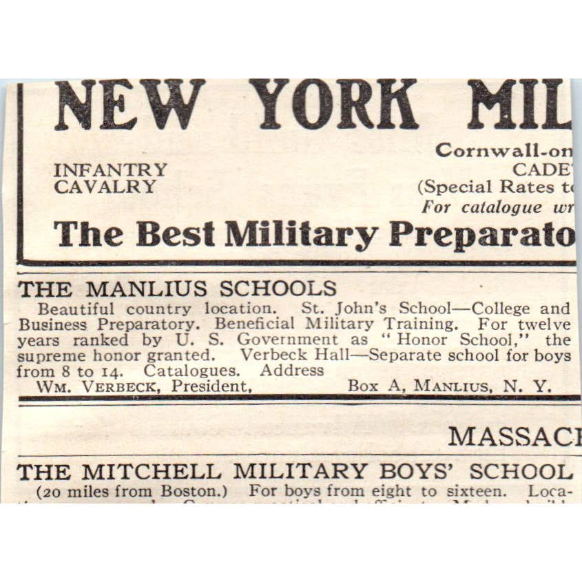 c1920 Harper's Magazine Ad - Miss Guild & Evans' School Boston MA EA3-2