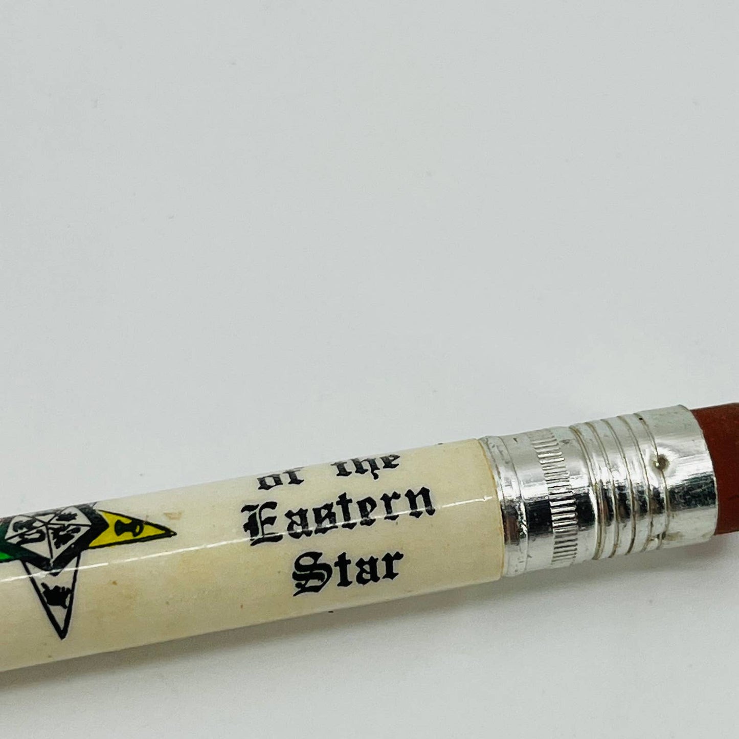 Vintage ORDER OF THE EASTERN STAR Advertising Pocket Bullet Pencil SA1