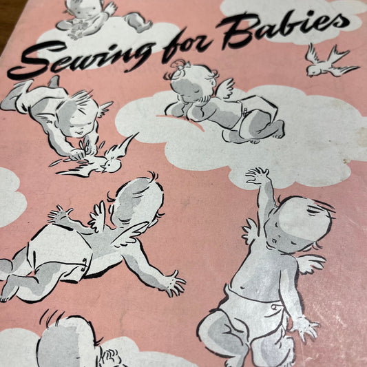 1943 Sewing for Babies Book No. S-12 Spool Cotton Co. Shirts Gowns Bibs Caps TK3