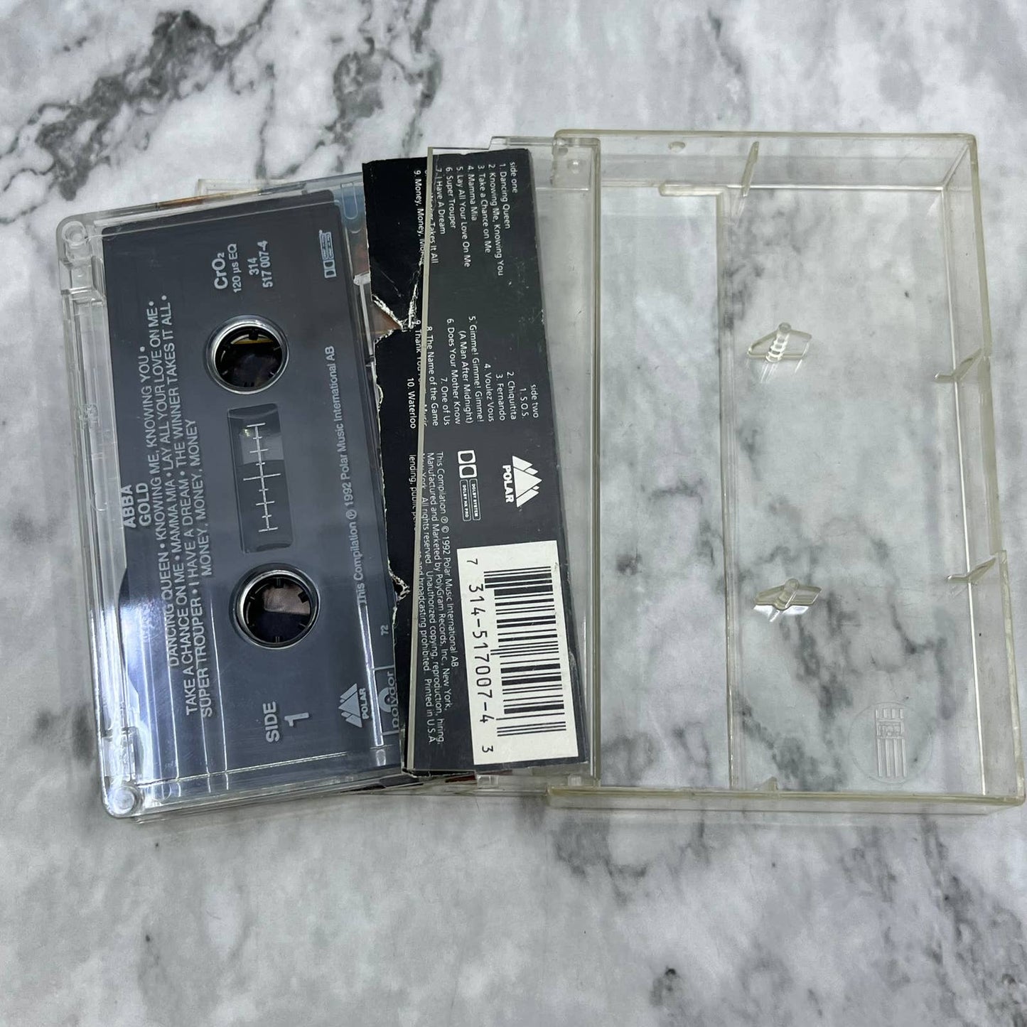 ABBA - Gold - GREATEST HITS Cassette Tape TD9-59