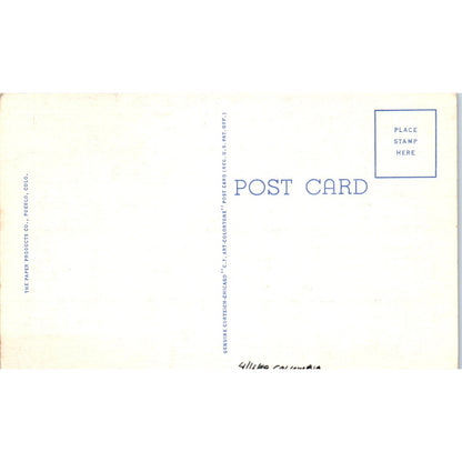 North on Main St. From 2nd Street Pueblo Colorado Original Postcard P2-2