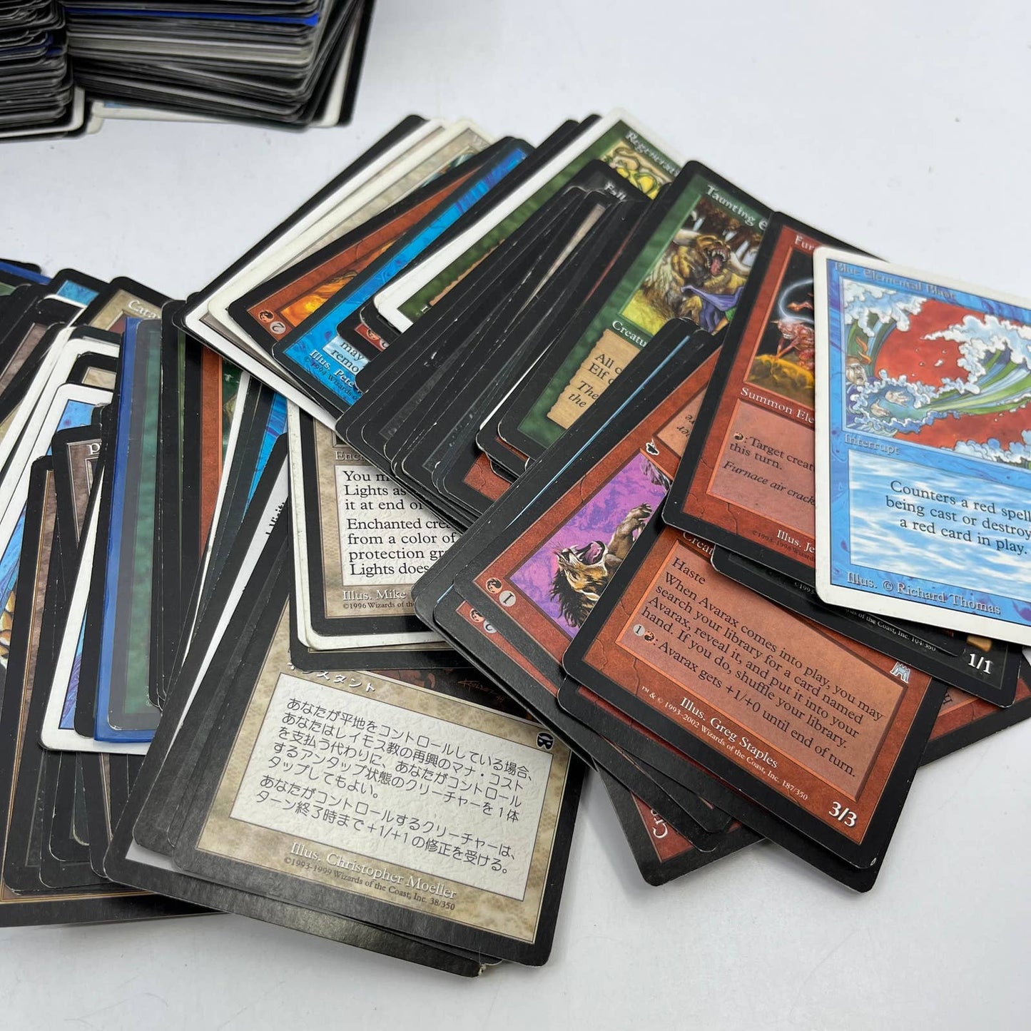 Large Lot of Vintage Magic The Gathering MTG Cards Mostly 90s Era