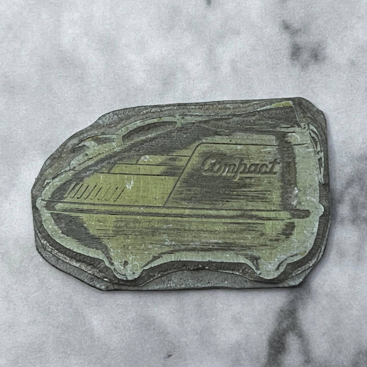 Vintage Printing Letterpress Printers Block Plate COMPACT SE830