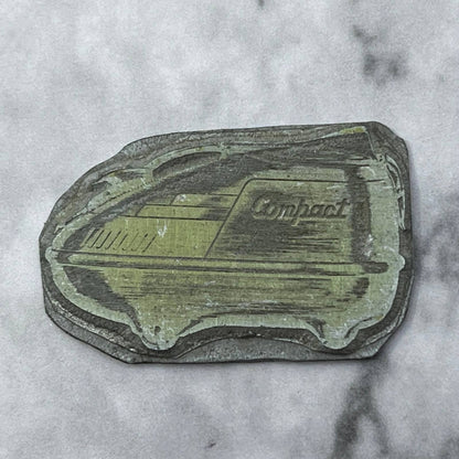 Vintage Printing Letterpress Printers Block Plate COMPACT SE830