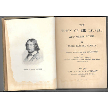 Macmillan's Pocket Classics:Vision of Sir Launfal James Russell Lowell 1908 TJ7