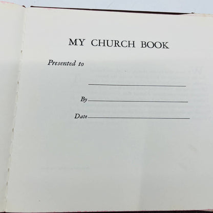 My Church Book Mary Skinner 1943 Abingdon Press Hardcover Dust Jacket UNUSED BA4