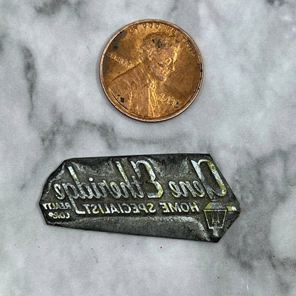 Vintage Printers Block Plate Gene Ethridge Home Specialist Realty TJ512